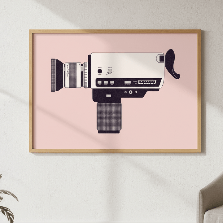 Super 8 Camera by Florent Bodart wall - art - picture - poster