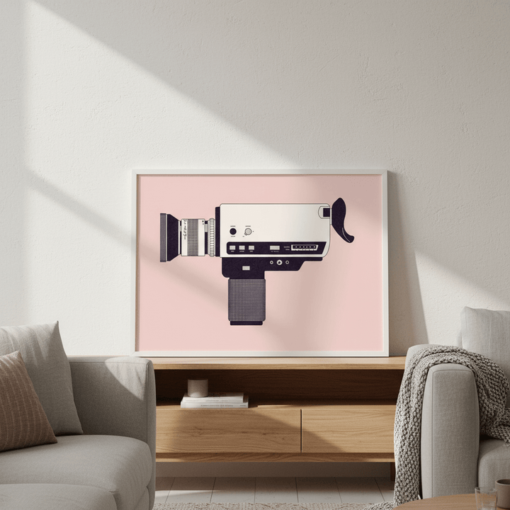 Super 8 Camera by Florent Bodart wall - art - picture - poster
