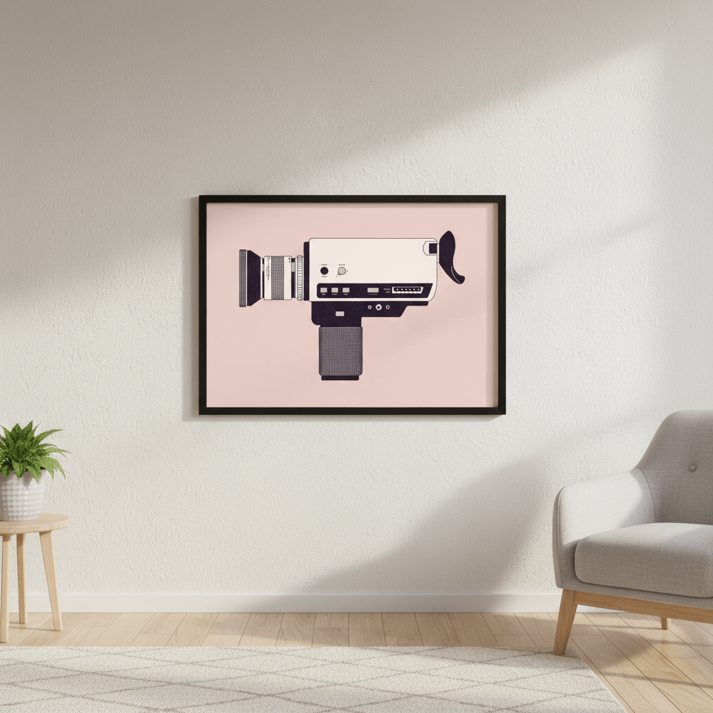 Super 8 Camera by Florent Bodart wall - art - picture - poster