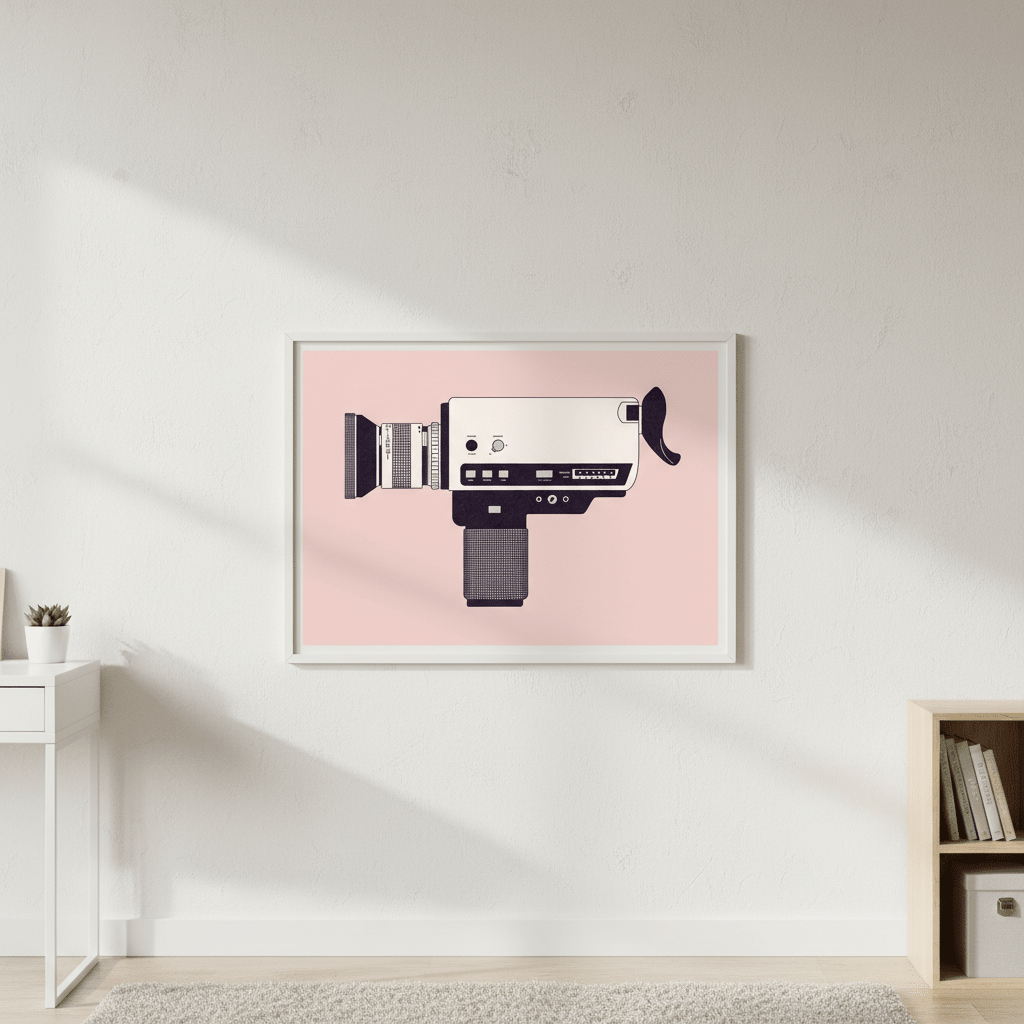 Super 8 Camera by Florent Bodart wall - art - picture - poster