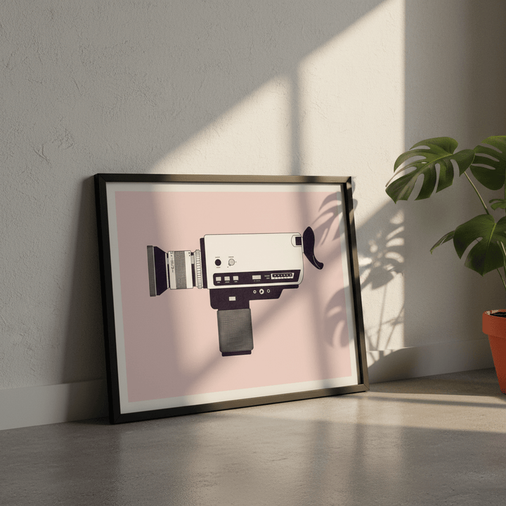 Super 8 Camera by Florent Bodart wall - art - picture - poster
