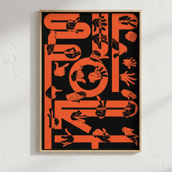 Support by Jerome Bizien wall - art - picture - poster
