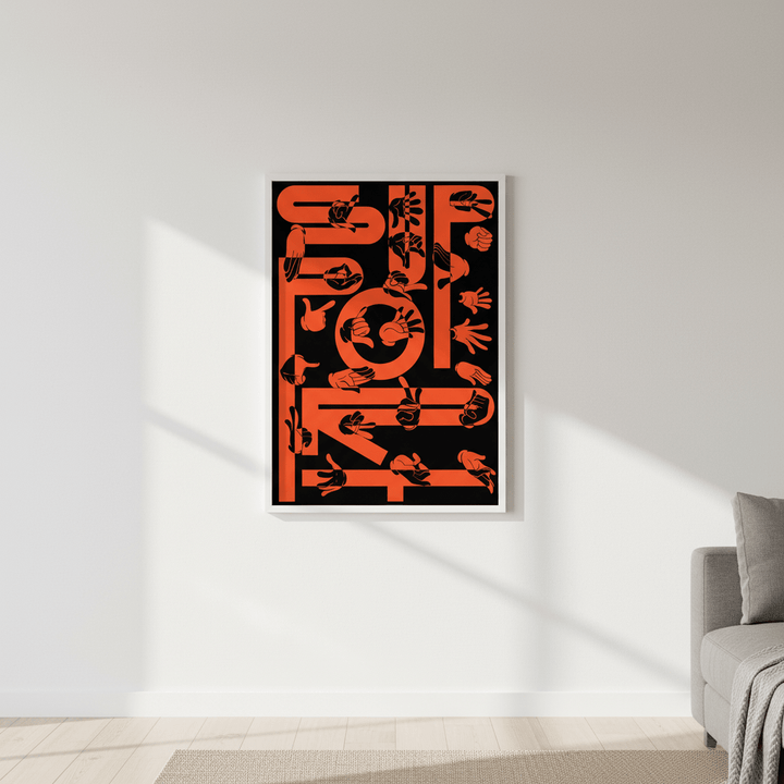 Support by Jerome Bizien wall - art - picture - poster