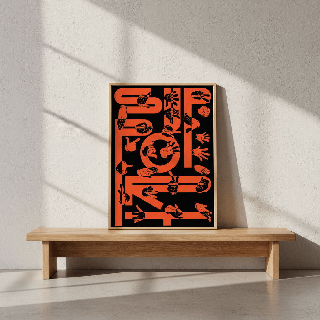 Support by Jerome Bizien wall - art - picture - poster