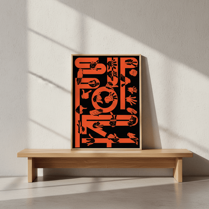 Support by Jerome Bizien wall - art - picture - poster