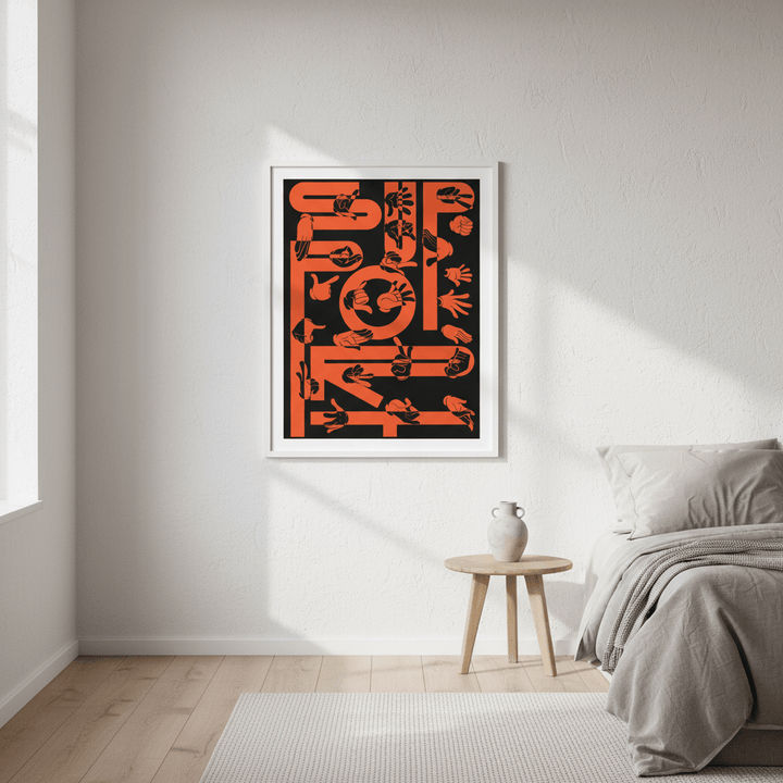 Support by Jerome Bizien wall - art - picture - poster