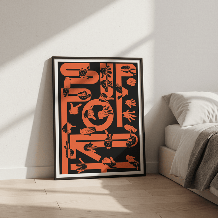 Support by Jerome Bizien wall - art - picture - poster