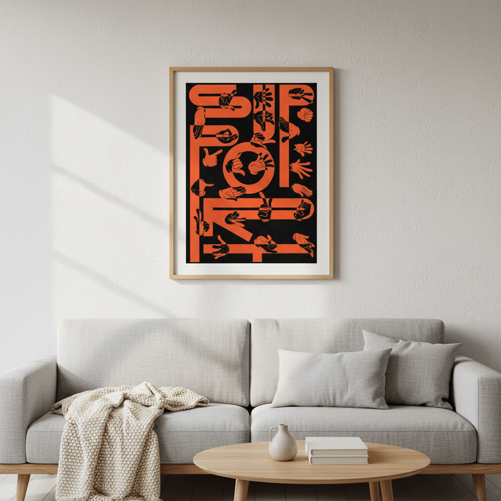 Support by Jerome Bizien wall - art - picture - poster