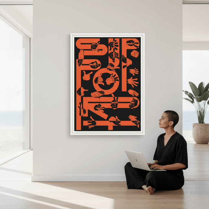 Support by Jerome Bizien wall - art - picture - poster