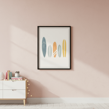 Surfboards by Menina Lisboa wall - art - picture - poster