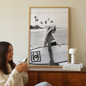 Surfer Chanel Girl Beach Photograph Wall Art - Style My Wall