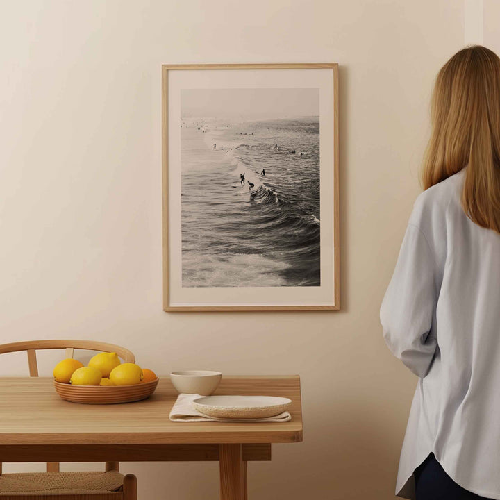 Surfing Wall Art - Timber Frame - Print