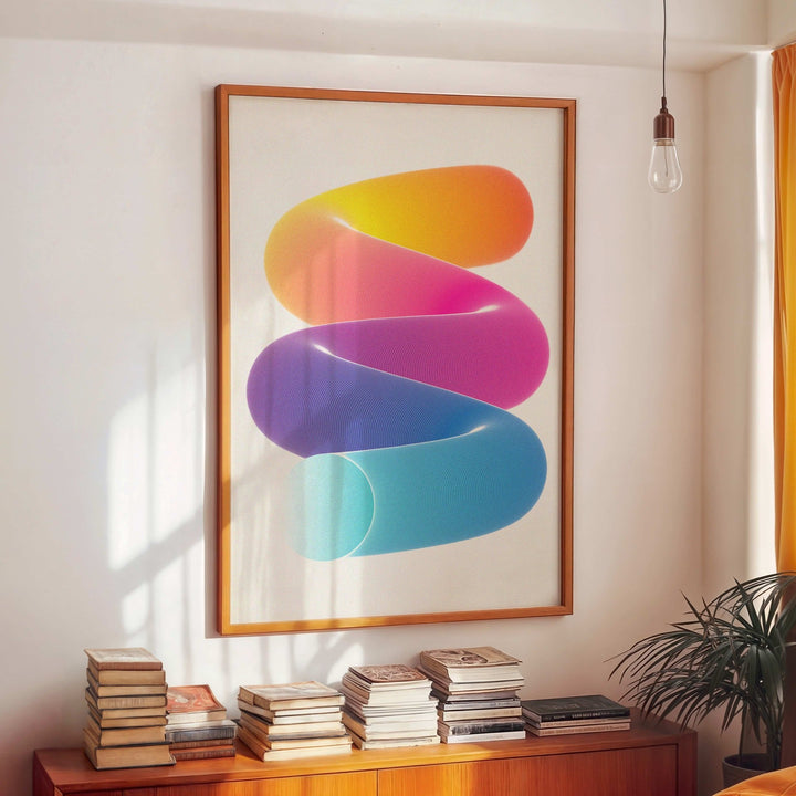 Surreal Slinky wall - art - picture - poster