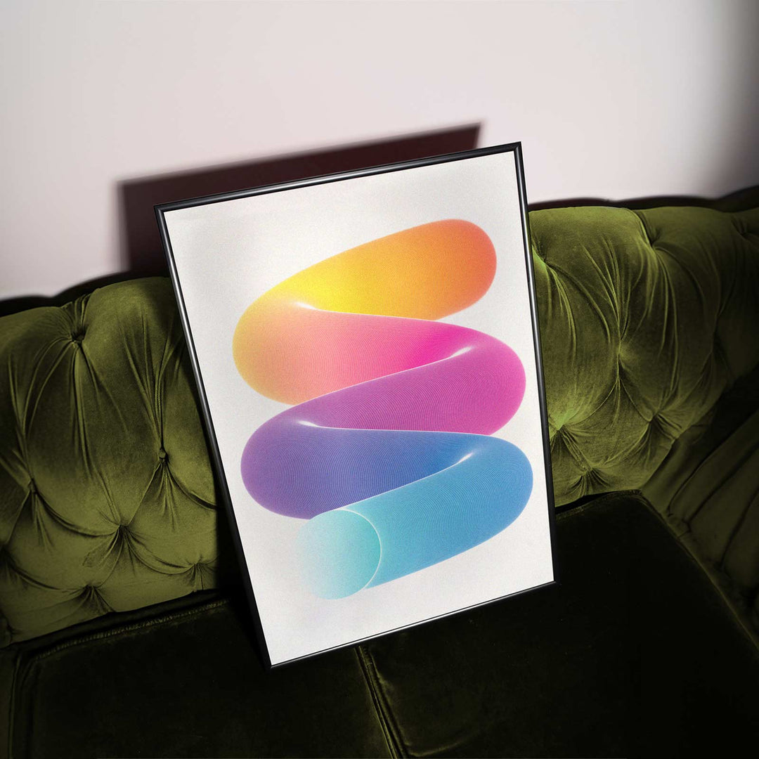 Surreal Slinky wall - art - picture - poster