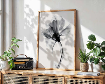 Swan Flower Abstract Painting Wall Art I wall - art - picture - poster