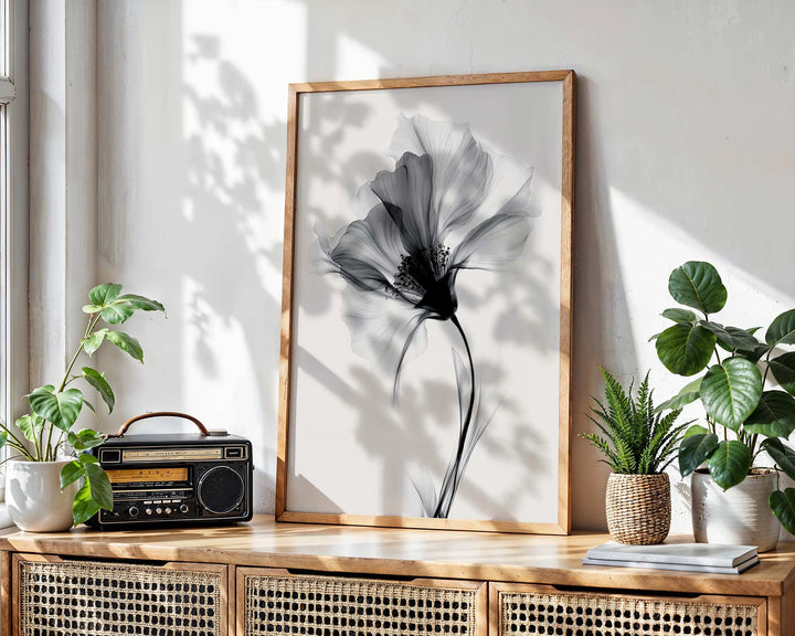 Swan Flower Abstract Painting Wall Art I wall - art - picture - poster