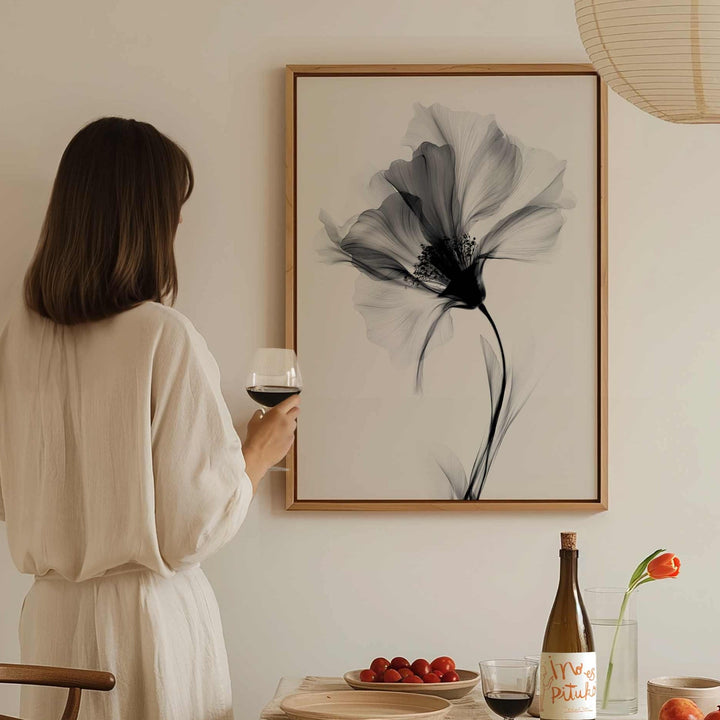 Swan Flower Abstract Painting Wall Art I wall - art - picture - poster