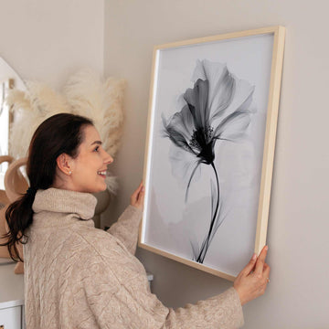Swan Flower Abstract Painting Wall Art I wall - art - picture - poster