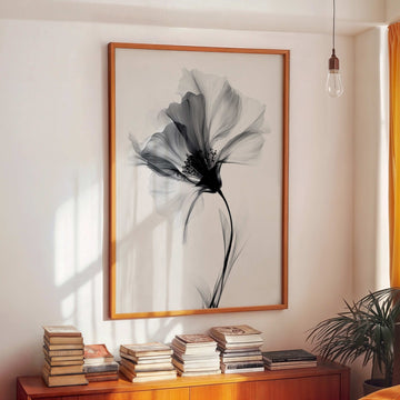 Swan Flower Abstract Painting Wall Art I wall - art - picture - poster