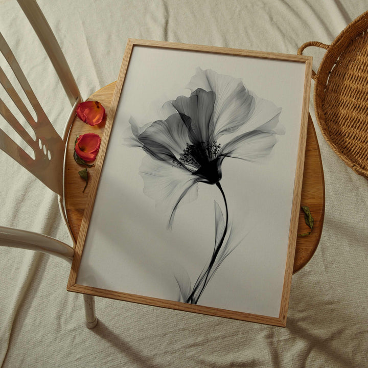 Swan Flower Abstract Painting Wall Art I wall - art - picture - poster