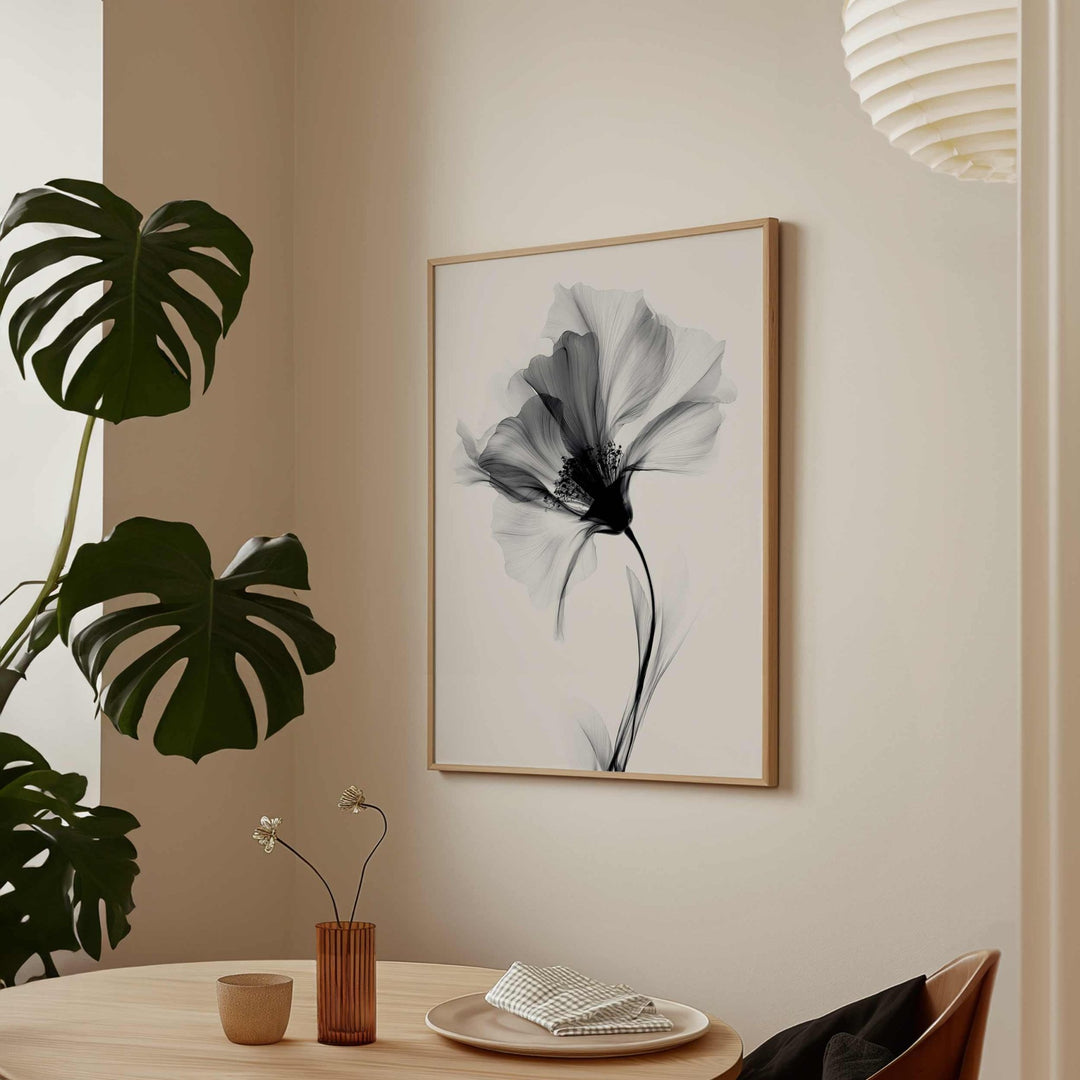 Swan Flower Abstract Painting Wall Art I wall - art - picture - poster