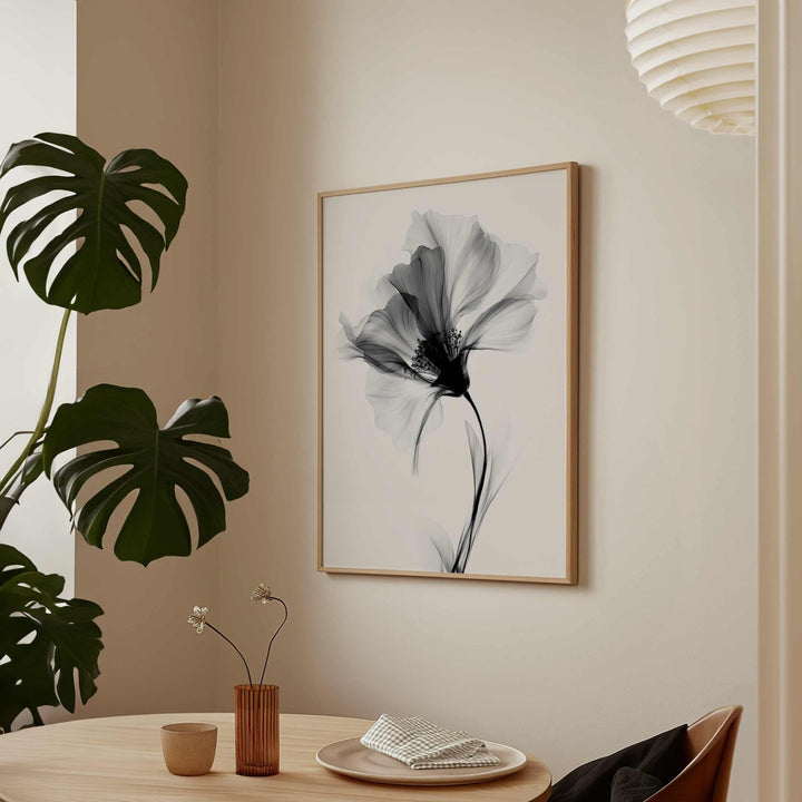 Swan Flower Abstract Painting Wall Art I wall - art - picture - poster