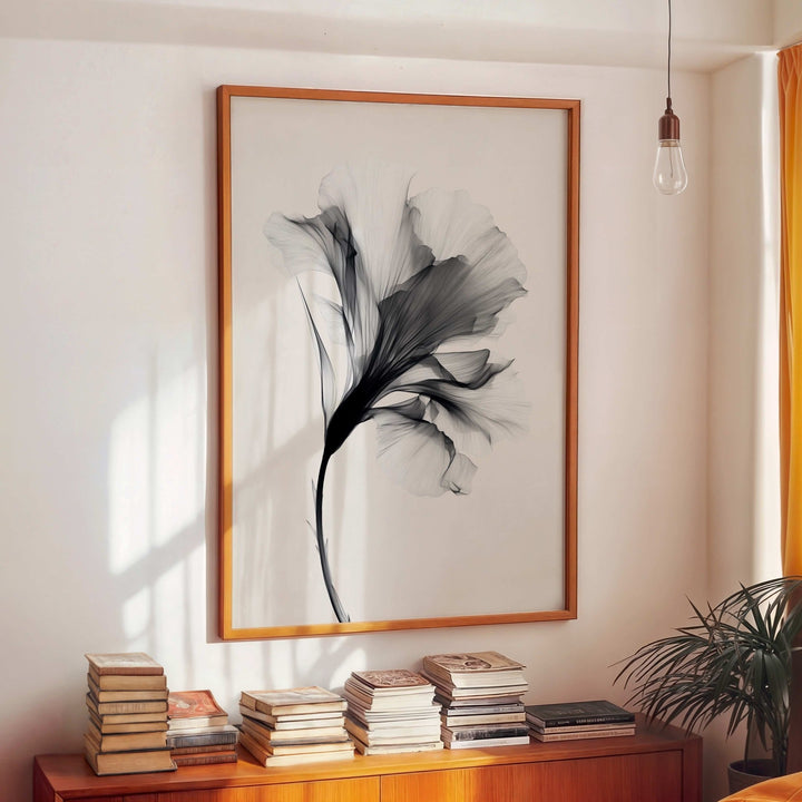 Swan Flower Abstract Painting Wall Art II wall - art - picture - poster