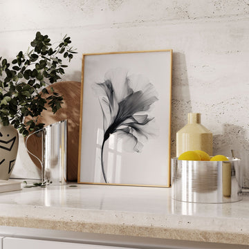 Swan Flower Abstract Painting Wall Art II wall - art - picture - poster
