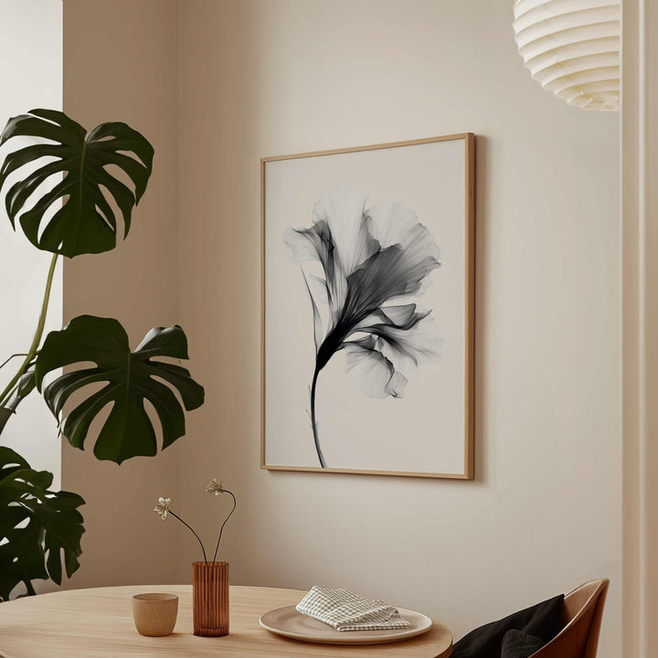 Swan Flower Abstract Painting Wall Art II wall - art - picture - poster