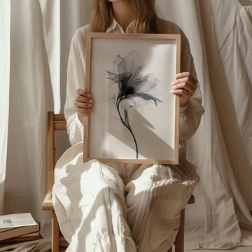 Swan Flower Abstract Painting Wall Art III wall - art - picture - poster