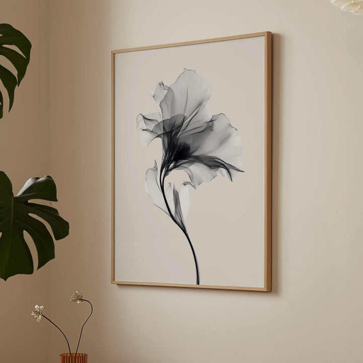 Swan Flower Abstract Painting Wall Art III wall - art - picture - poster