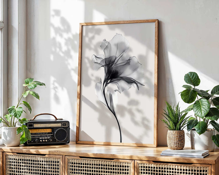 Swan Flower Abstract Painting Wall Art III wall - art - picture - poster