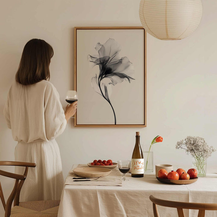 Swan Flower Abstract Painting Wall Art III wall - art - picture - poster