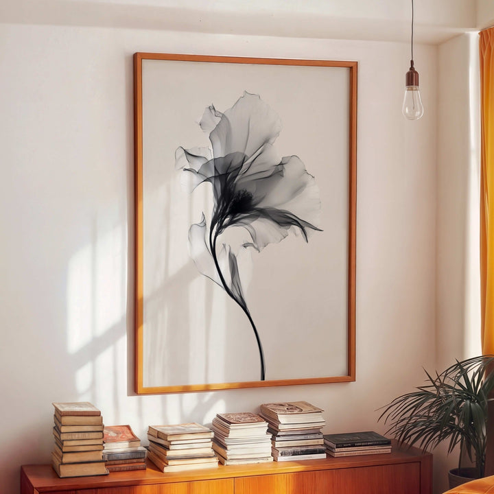 Swan Flower Abstract Painting Wall Art III wall - art - picture - poster