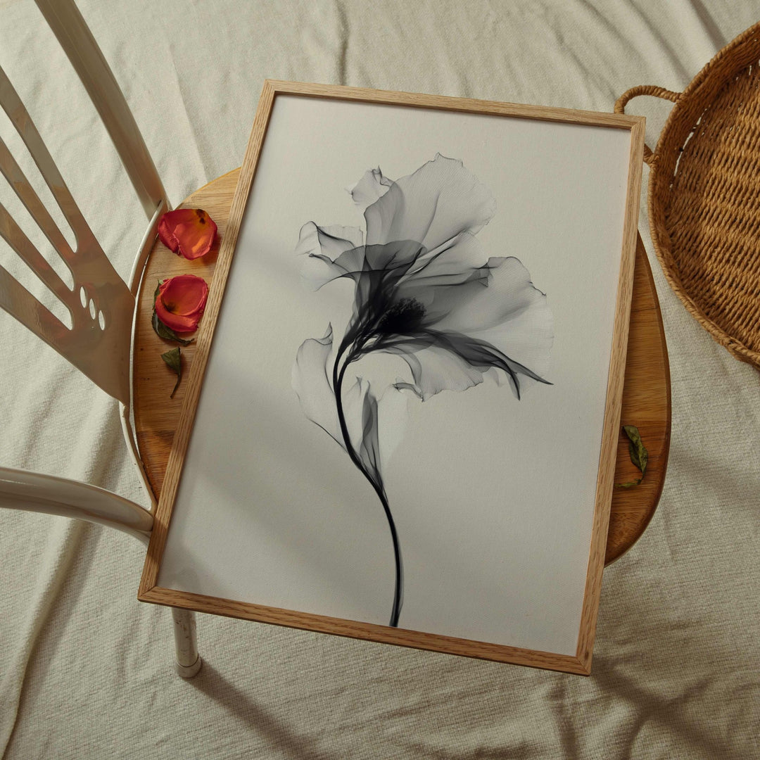 Swan Flower Abstract Painting Wall Art III wall - art - picture - poster