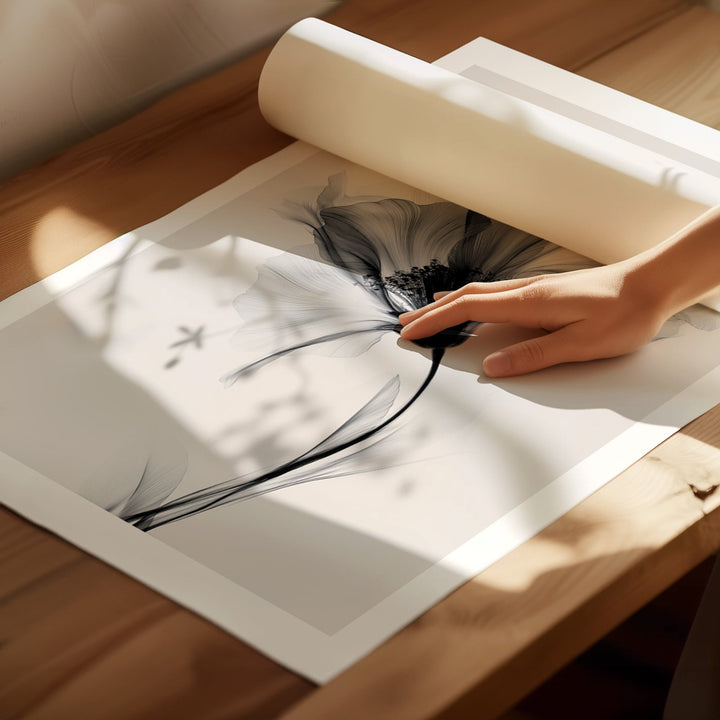 Swan Flowers Trio Painting Wall Art Prints wall - art - picture - poster