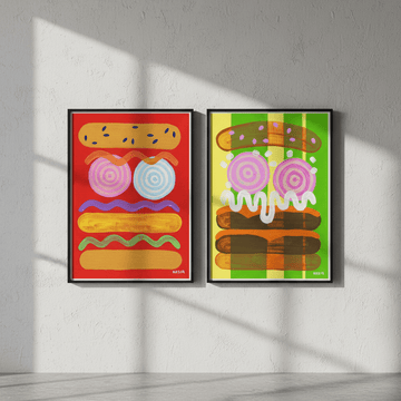 Sweet & Spicy Set of 2 by Kasia Sykus wall - art - picture - poster