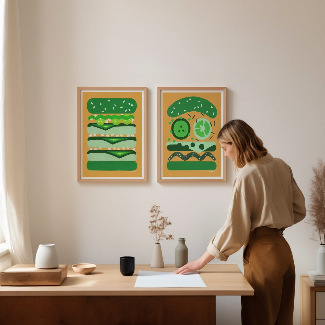 Sweet & Spicy Set of 2 by Kasia Sykus wall - art - picture - poster