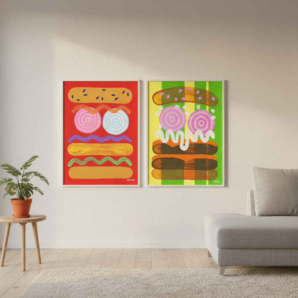 Sweet & Spicy Set of 2 by Kasia Sykus wall - art - picture - poster