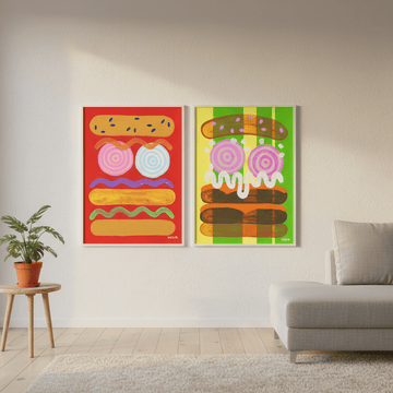 Sweet & Spicy Set of 2 by Kasia Sykus wall - art - picture - poster