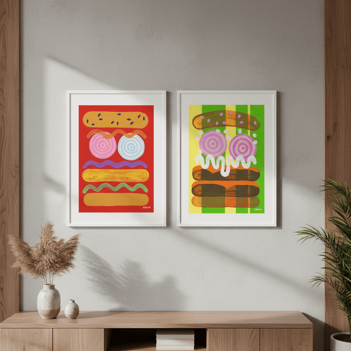 Sweet & Spicy Set of 2 by Kasia Sykus wall - art - picture - poster