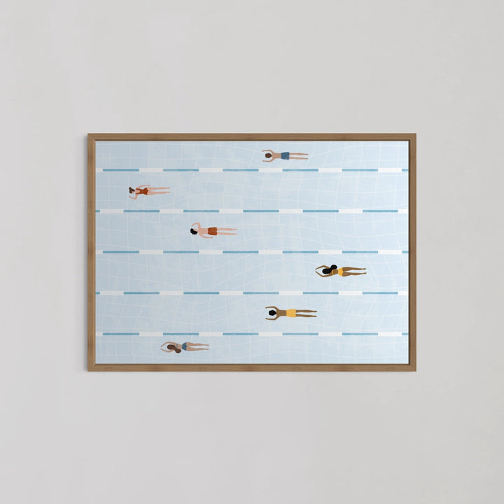 Swimming Pool With People Wall Art - Style My Wall