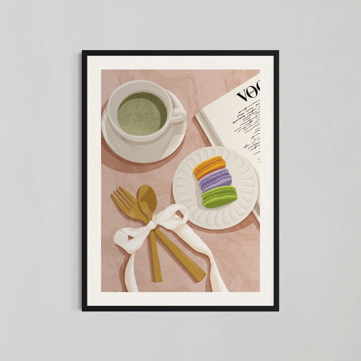 Teacup with Spoon Kitchen Wall Art - Style My Wall