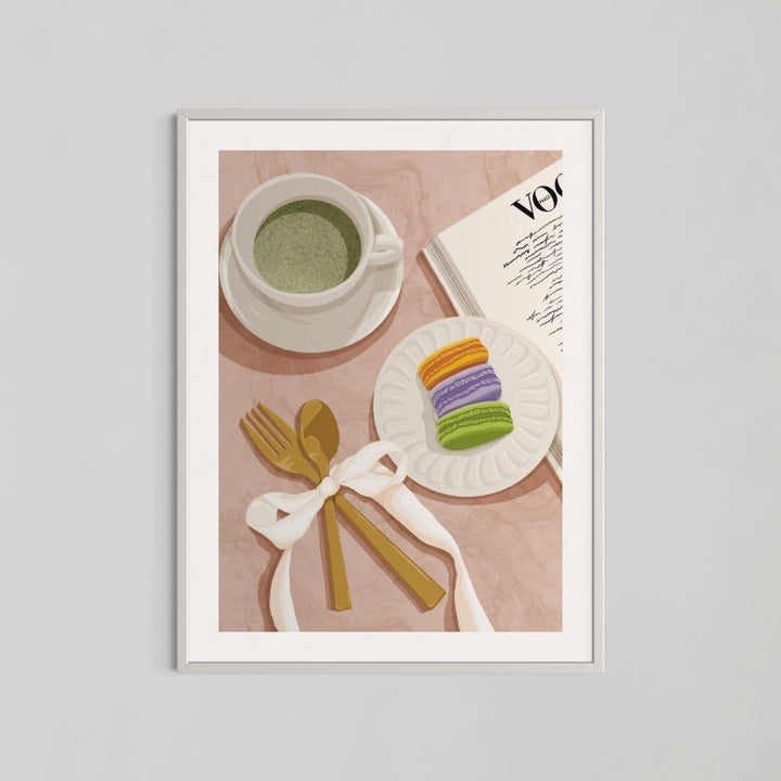 Teacup with Spoon Kitchen Wall Art - Style My Wall