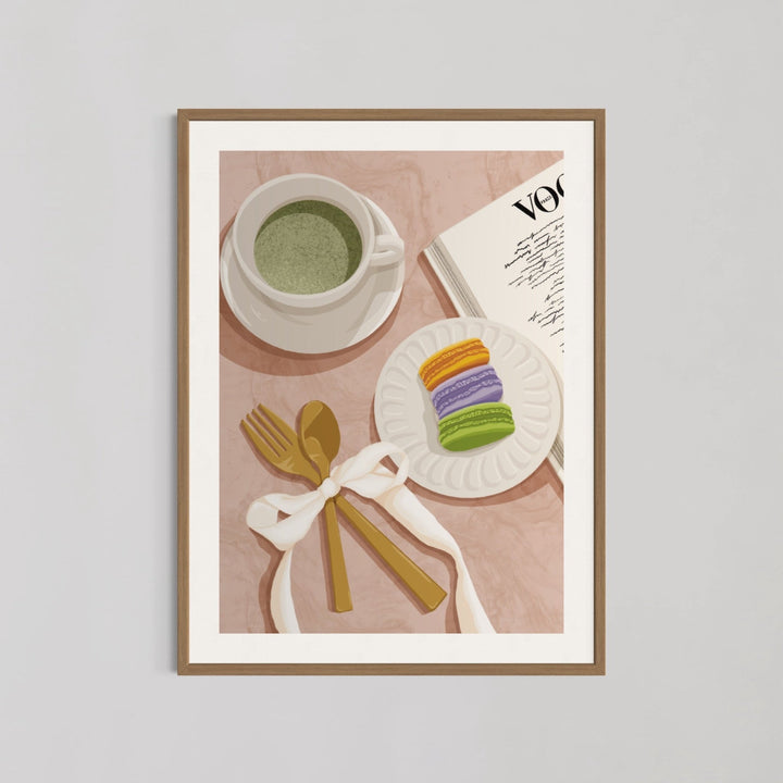 Teacup with Spoon Kitchen Wall Art - Style My Wall