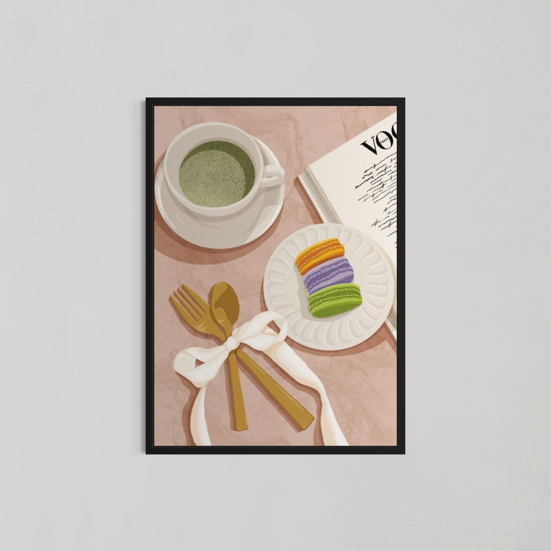 Teacup with Spoon Kitchen Wall Art - Style My Wall,frame