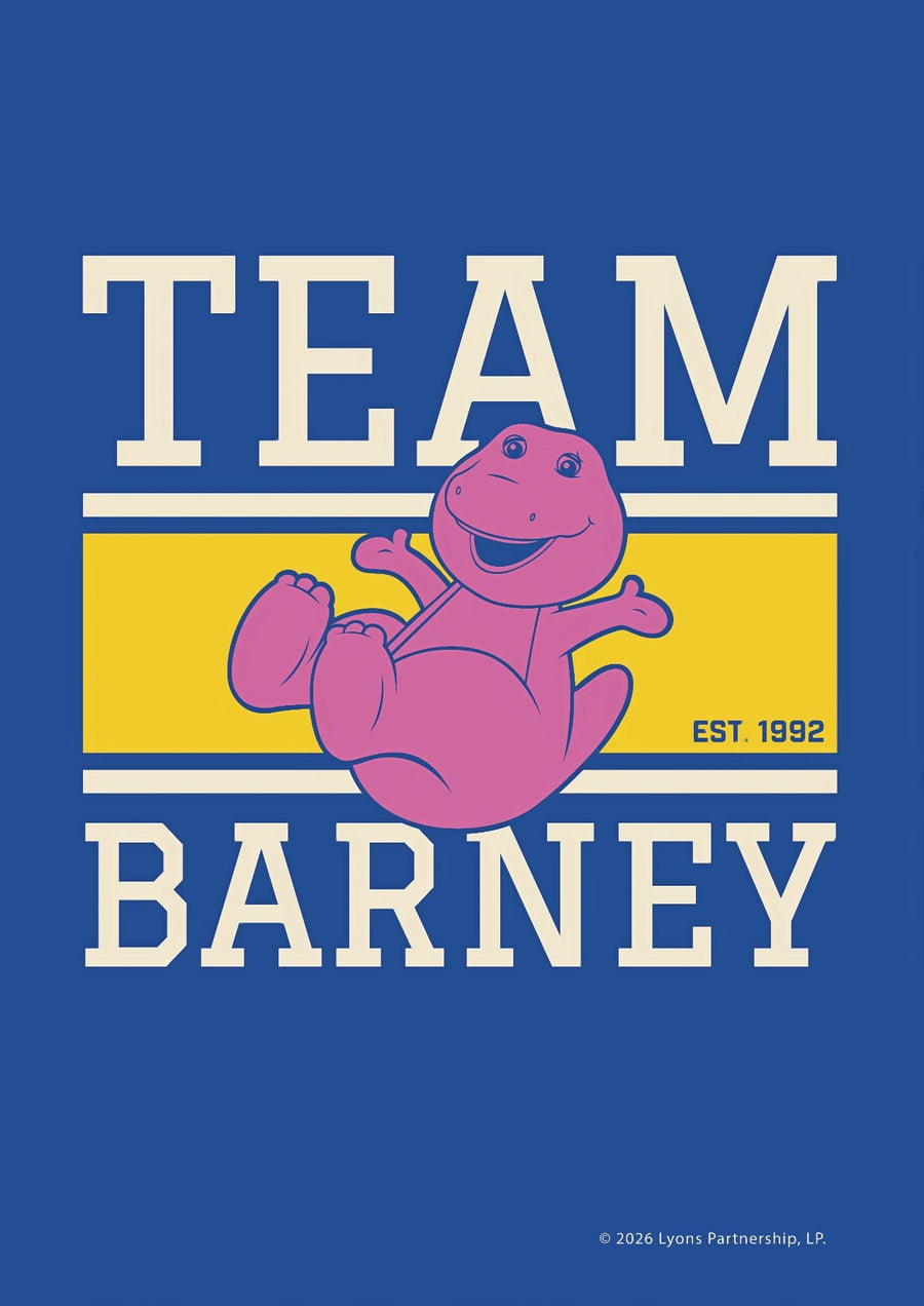 Team Barney Wall Art Kids Decor Art