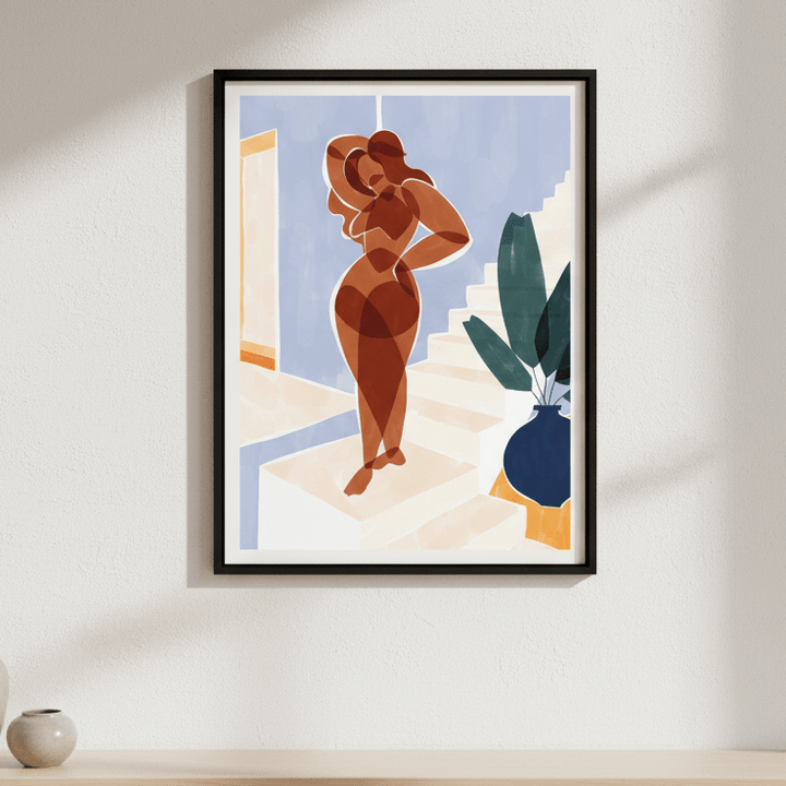 Terracotta Woman by Ivy Green Illustrations wall - art - picture - poster