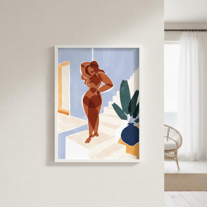 Terracotta Woman by Ivy Green Illustrations wall - art - picture - poster