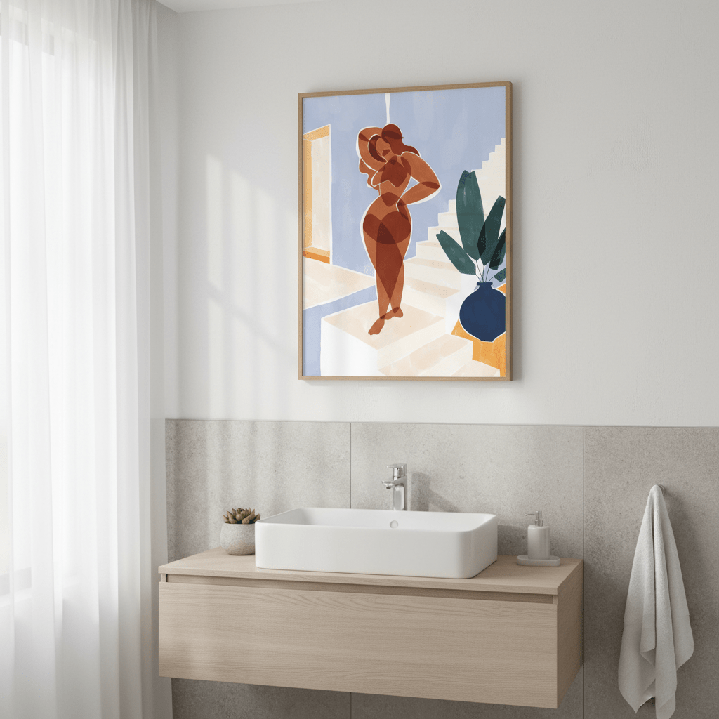 Terracotta Woman by Ivy Green Illustrations wall - art - picture - poster